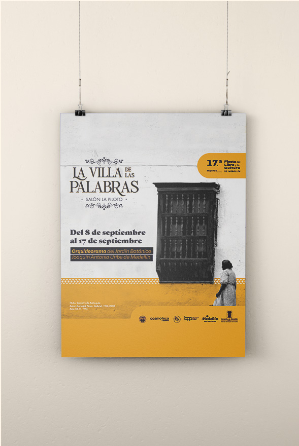 Cartel La Villa de las Palabras - Salón La Piloto 2023